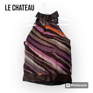 Le Chateau Halter Top | blouse | Purple Top | Vintage Top